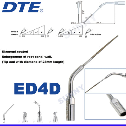 Dentistry Supplies & Equipment Ultrasonic Tooth Cleaning -  (Woodpecker DTE Set ED4D Piece Offers with sizes and details shown on the picture)