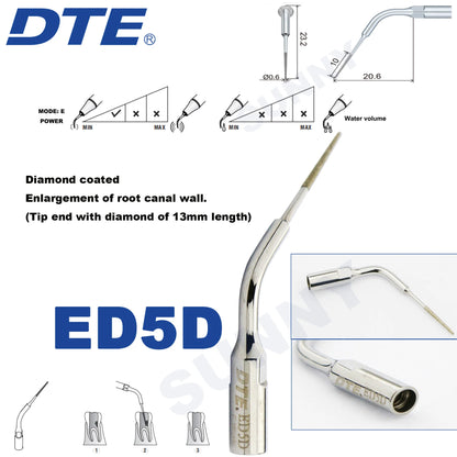 Dentistry Supplies & Equipment Ultrasonic Tooth Cleaning -  (Woodpecker DTE Set ED5D Piece Offers with sizes and details shown on the picture)