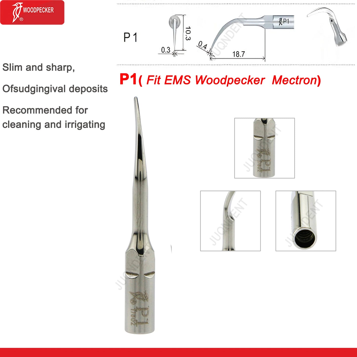 Dentistry Supplies & Equipment Woodpecker Dental Ultrasonic Scaler Build In UDS N2/N3 Scaler Tips (Picture of Scaler Tip Set P1 (Fit EMS Woodpecker Mectron) Offers + details)