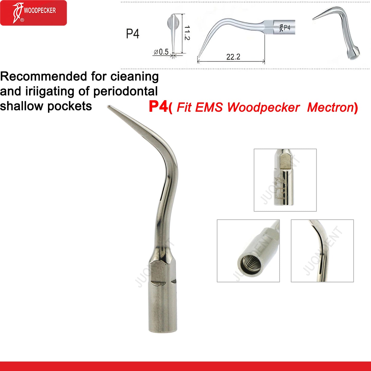 Dentistry Supplies & Equipment Woodpecker Dental Ultrasonic Scaler Build In UDS N2/N3 Scaler Tips (Picture of Scaler Tip Set P4 (Fit EMS Woodpecker Mectron) Offers + details +sizes)