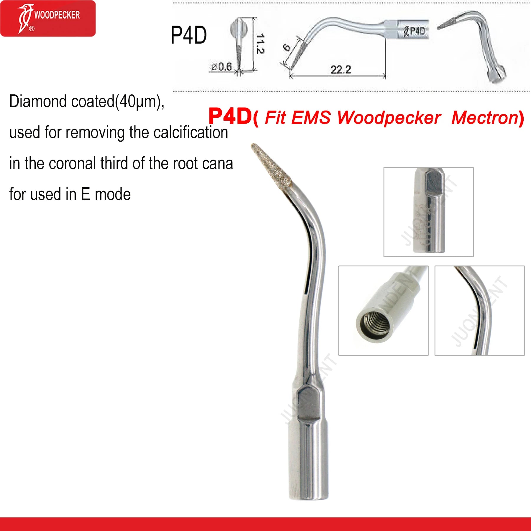 Dentistry Supplies & Equipment Woodpecker Dental Ultrasonic Scaler Build In UDS N2/N3 Scaler Tips (Picture of Scaler Tip Set P4D (Fit EMS Woodpecker Mectron) Offers + details +sizes)