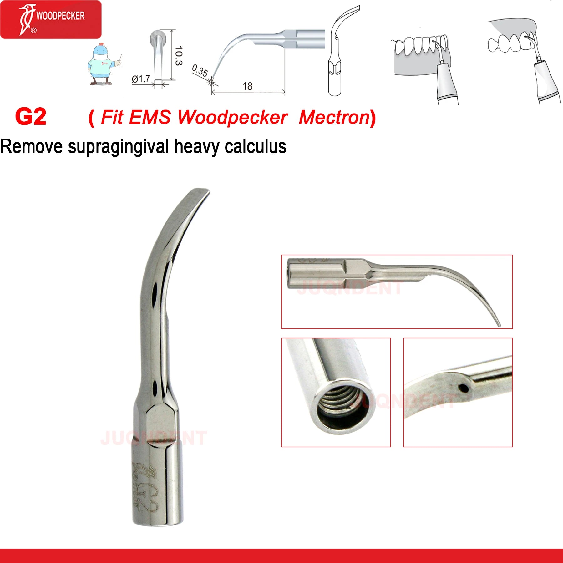 Dentistry Supplies & Equipment Woodpecker Dental Ultrasonic Scaler Build In UDS N2/N3 Scaler Tips (Picture of Scaler Tip Set G2 (Fit EMS Woodpecker Mectron) Offers + details +sizes)