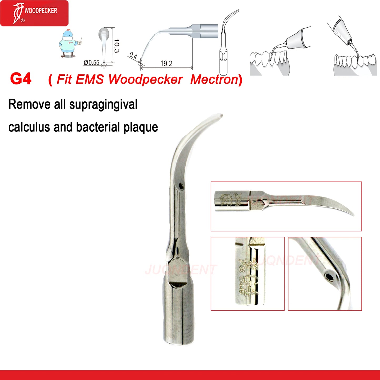 Dentistry Supplies & Equipment Woodpecker Dental Ultrasonic Scaler Build In UDS N2/N3 Scaler Tips (Picture of Scaler Tip Set G4 (Fit EMS Woodpecker Mectron) Offers + details +sizes)