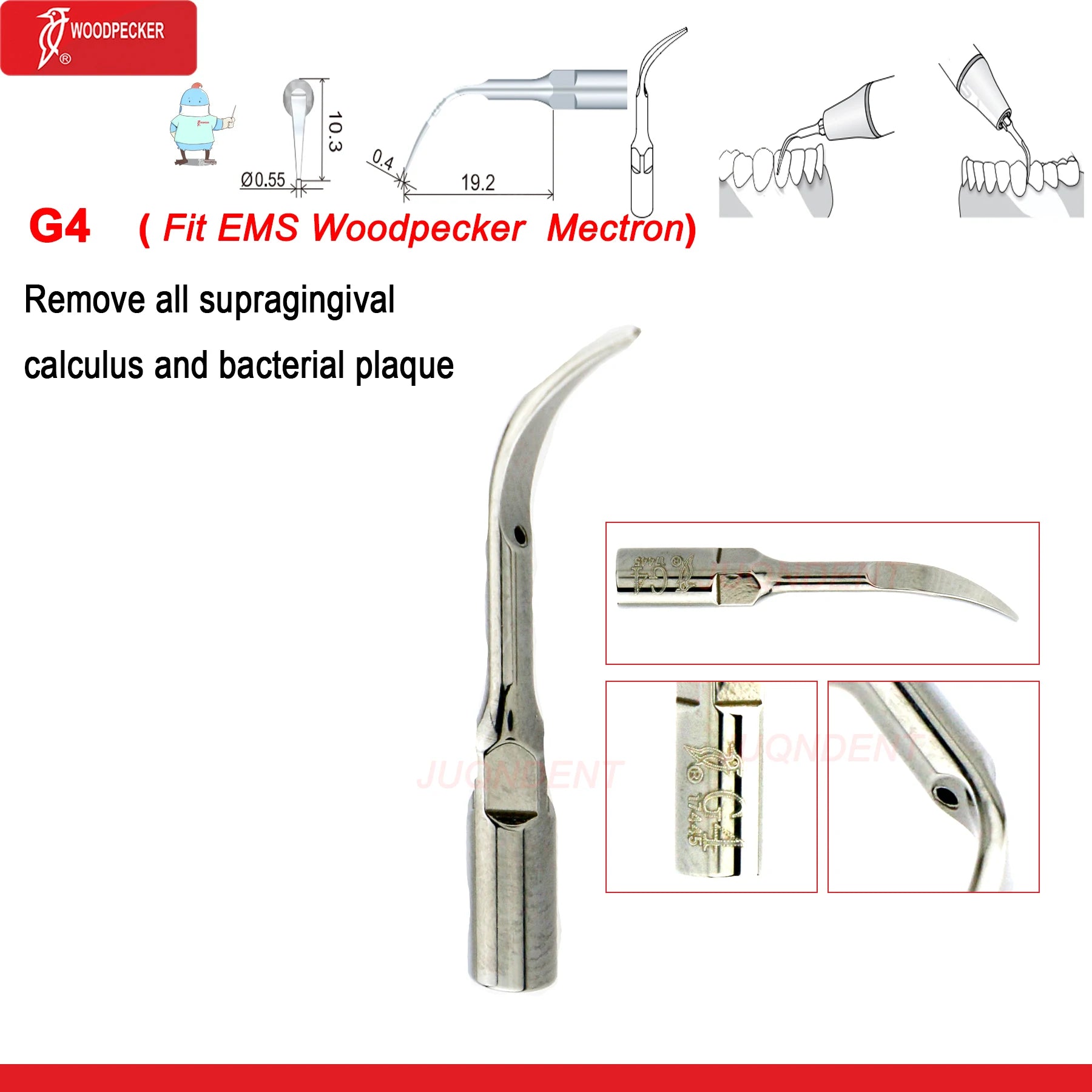 Dentistry Supplies & Equipment Woodpecker Dental Ultrasonic Scaler Build In UDS N2/N3 Scaler Tips (Picture of Scaler Tip Set G4 (Fit EMS Woodpecker Mectron) Offers + details +sizes)