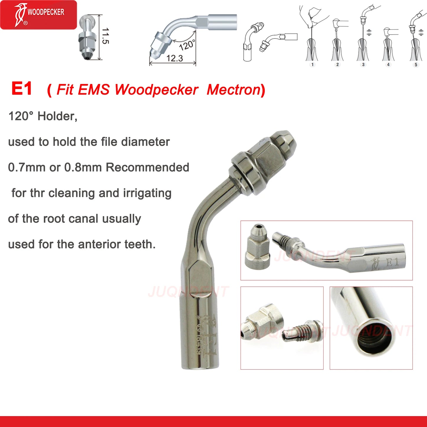 Dentistry Supplies & Equipment Woodpecker Dental Ultrasonic Scaler Build In UDS N2/N3 Scaler Tips (Picture of Scaler Tip Set E1 (Fit EMS Woodpecker Mectron) Offers + details +sizes)