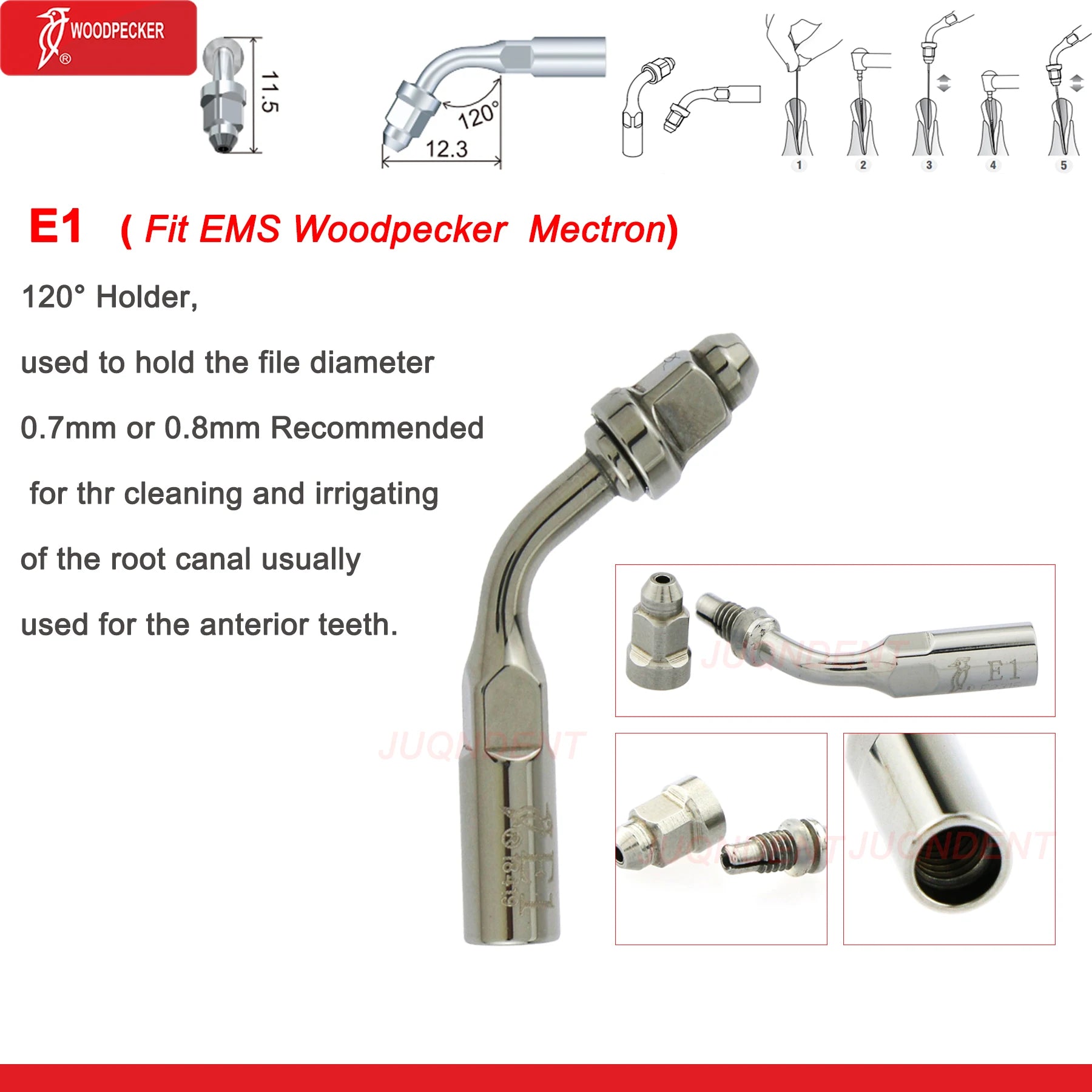 Dentistry Supplies & Equipment Woodpecker Dental Ultrasonic Scaler Build In UDS N2/N3 Scaler Tips (Picture of Scaler Tip Set E1 (Fit EMS Woodpecker Mectron) Offers + details +sizes)