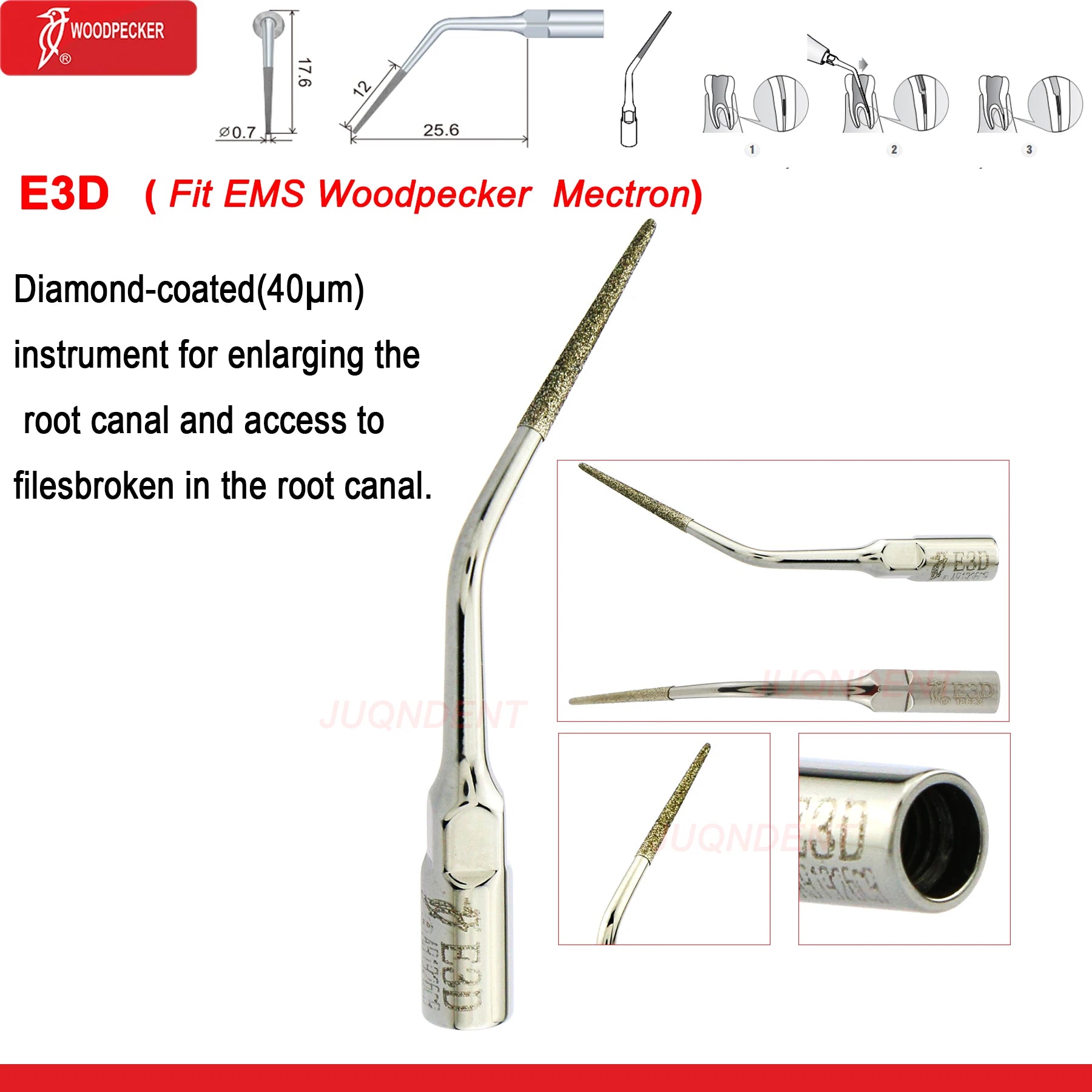Dentistry Supplies & Equipment Woodpecker Dental Ultrasonic Scaler Build In UDS N2/N3 Scaler Tips (Picture of Scaler Tip Set E3D (Fit EMS Woodpecker Mectron) Offers + details +sizes)