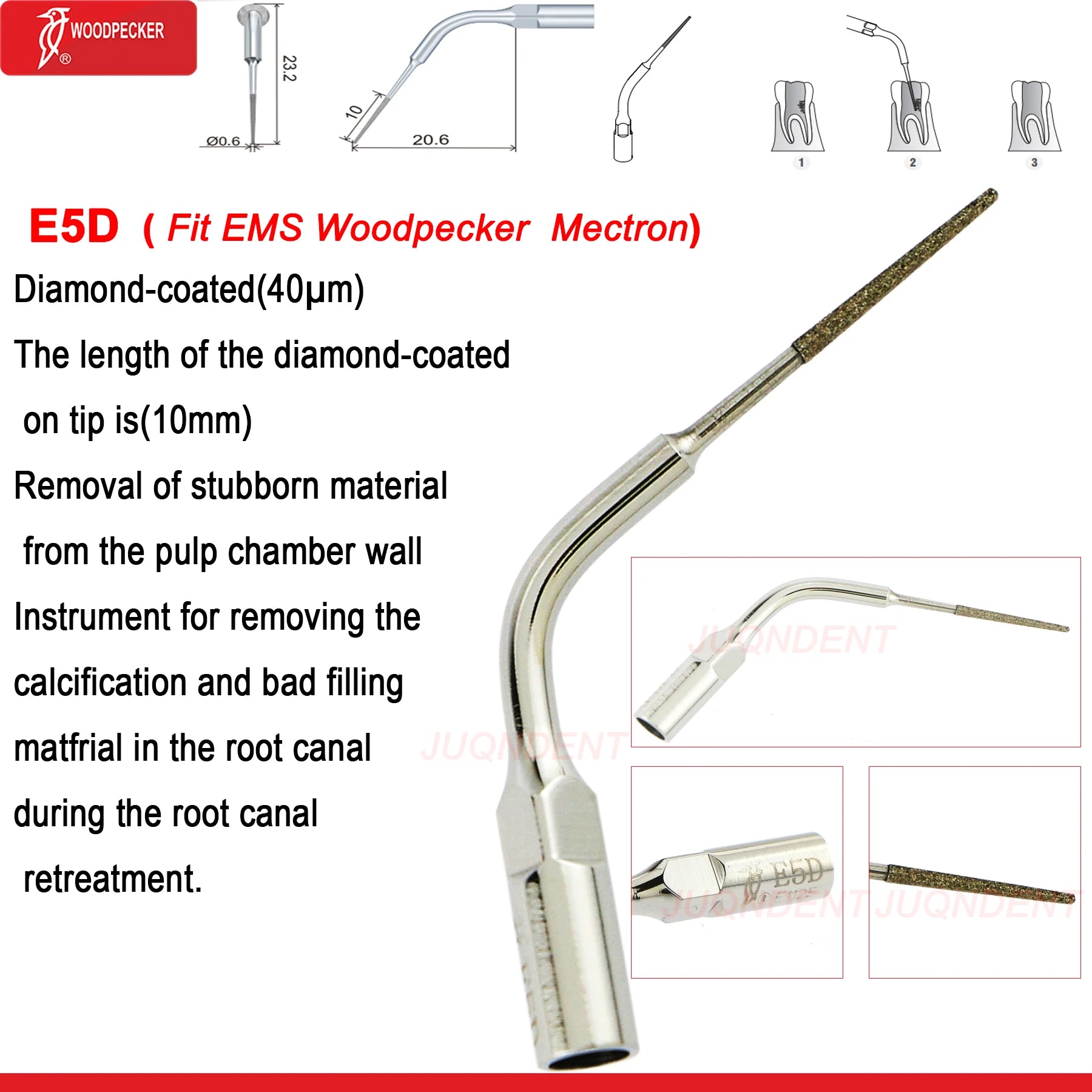 Dentistry Supplies & Equipment Woodpecker Dental Ultrasonic Scaler Build In UDS N2/N3 Scaler Tips (Picture of Scaler Tip Set E5D (Fit EMS Woodpecker Mectron) Offers + details +sizes)