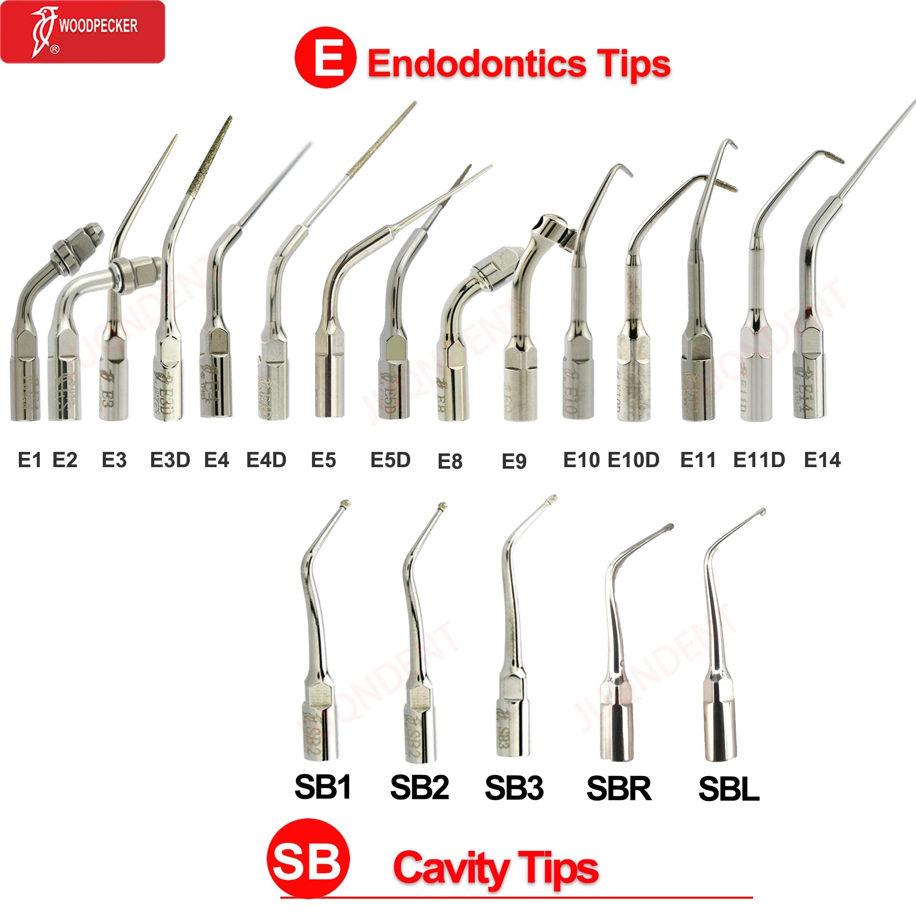 Dentistry Supplies & Equipment Woodpecker Dental Ultrasonic Scaler Build In UDS N2/N3 Scaler Tips (Picture of all E and SB series look)