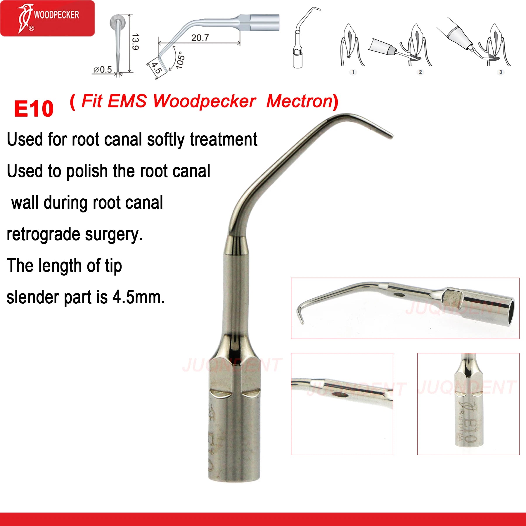 Dentistry Supplies & Equipment Woodpecker Dental Ultrasonic Scaler Build In UDS N2/N3 Scaler Tips (Picture of Scaler Tip Set E10 (Fit EMS Woodpecker Mectron) Offers + details +sizes)