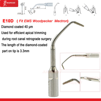 Dentistry Supplies & Equipment Woodpecker Dental Ultrasonic Scaler Build In UDS N2/N3 Scaler Tips (Picture of Scaler Tip Set E10D (Fit EMS Woodpecker Mectron) Offers + details +sizes)