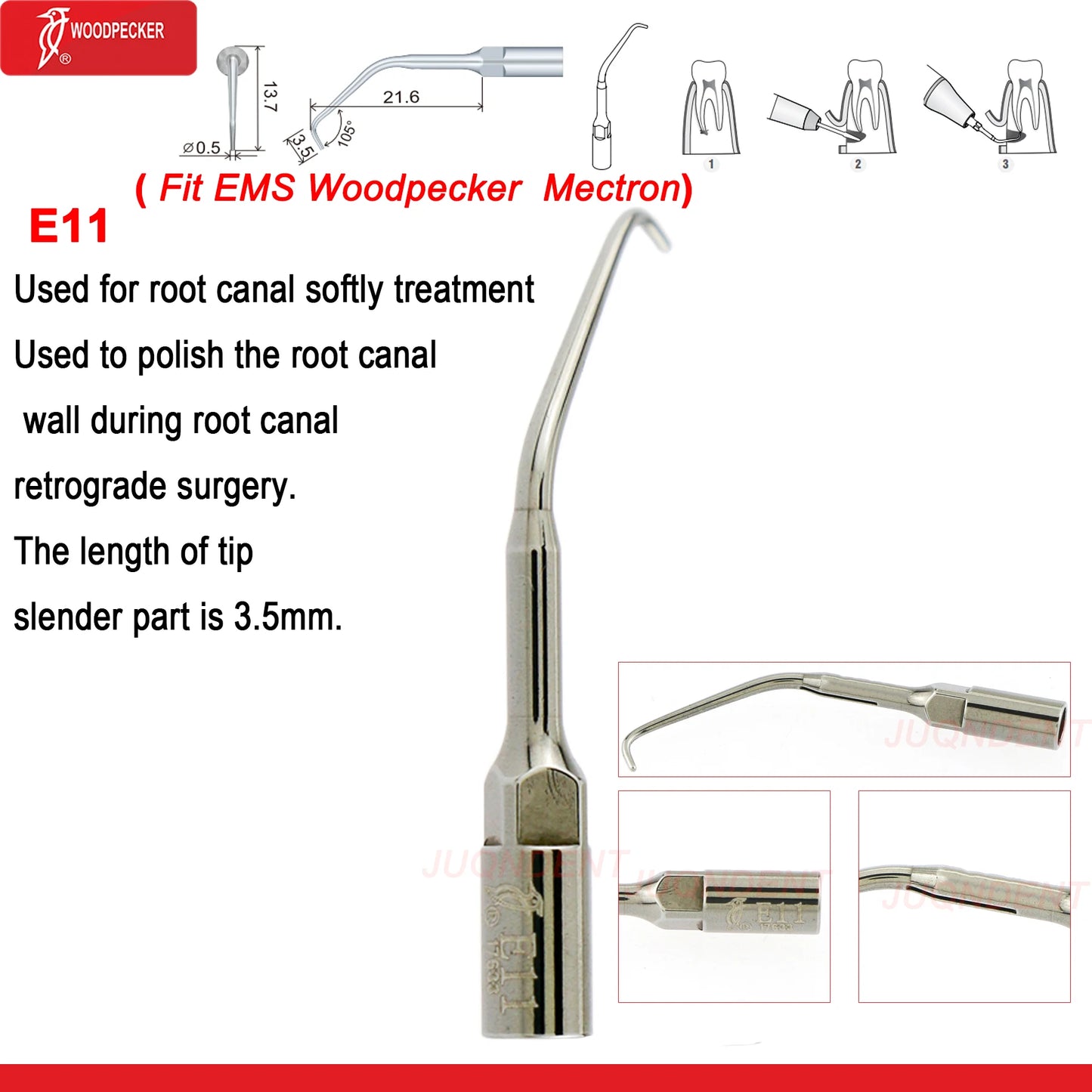 Dentistry Supplies & Equipment Woodpecker Dental Ultrasonic Scaler Build In UDS N2/N3 Scaler Tips (Picture of Scaler Tip Set E11 (Fit EMS Woodpecker Mectron) Offers + details +sizes)