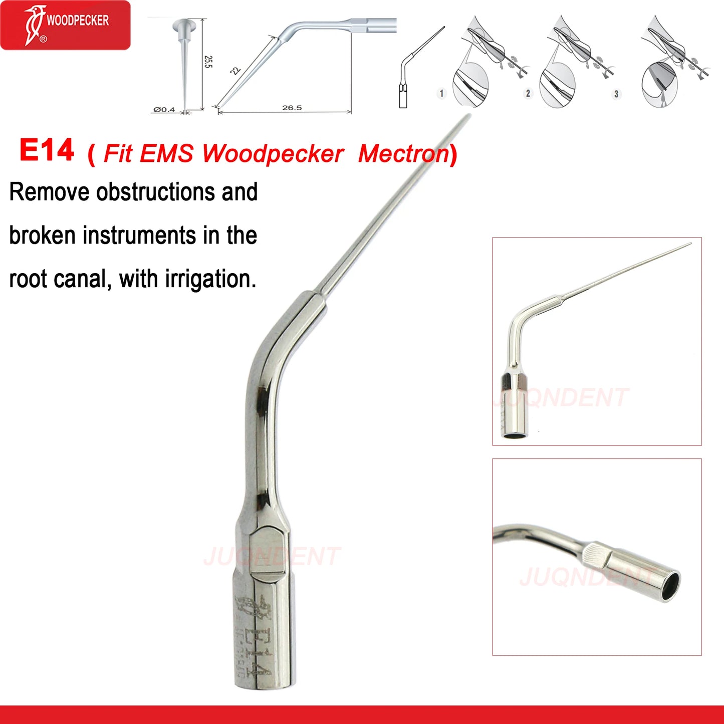 Dentistry Supplies & Equipment Woodpecker Dental Ultrasonic Scaler Build In UDS N2/N3 Scaler Tips (Picture of Scaler Tip Set E14 (Fit EMS Woodpecker Mectron) Offers + details +sizes)