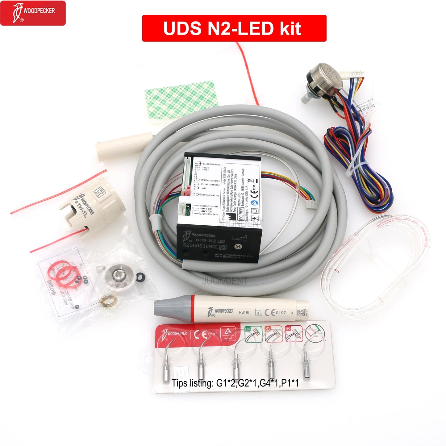 Dentistry Supplies & Equipment Woodpecker Dental Ultrasonic Scaler Build In UDS N2/N3 Scaler Tips (Picture of USD N2 LED kit Offers)