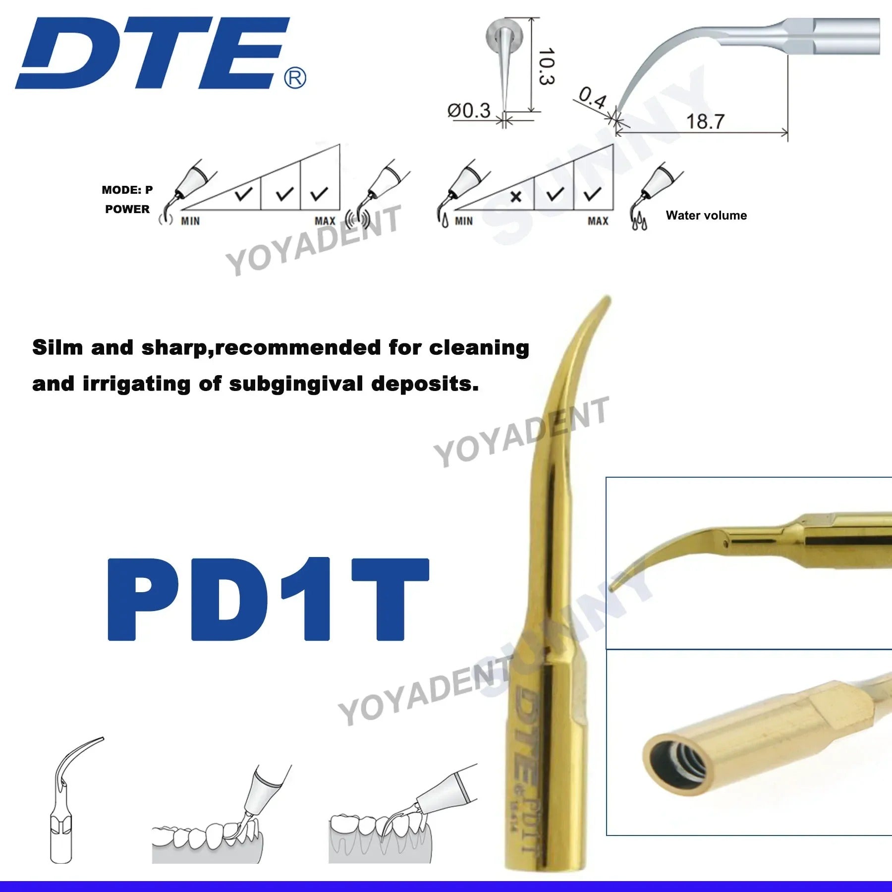 Dentistry Supplies & Equipment Woodpecker DTE Ultrasonic Piezo Scaler PD1T