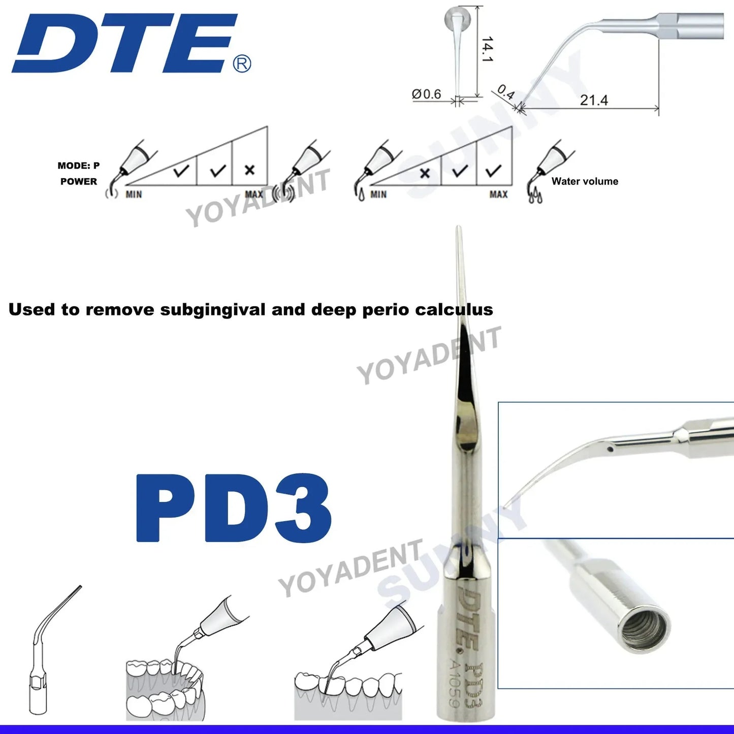 Dentistry Supplies & Equipment Woodpecker DTE Ultrasonic Piezo Scaler PD3