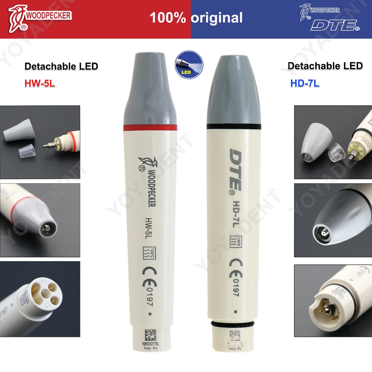 Dentistry Supplies & Equipment Woodpecker DTE Ultrasonic Scaler HW-L5, HD-7L 