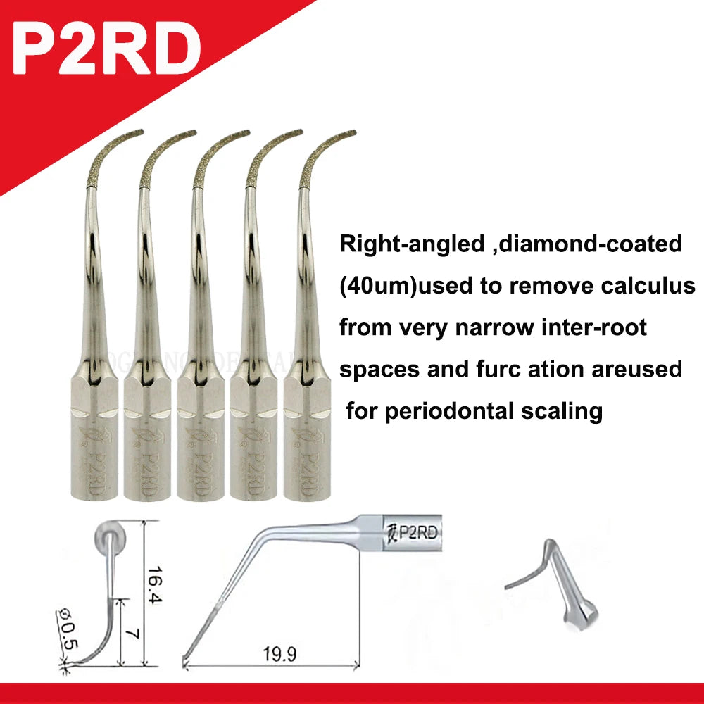 Dentistry Supplies & Equipment Woodpecker Ultrasonic Tips Periodontics (P2RD set 5 piece offers with sizes and details)
