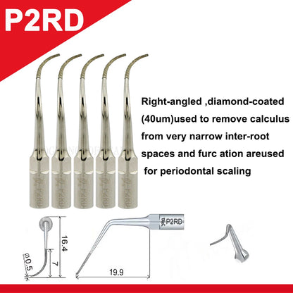 Dentistry Supplies & Equipment Woodpecker Ultrasonic Tips Periodontics (P2RD set 5 piece offers with sizes and details)