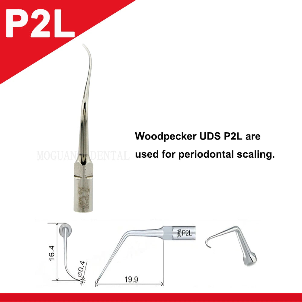 Dentistry Supplies & Equipment Woodpecker Ultrasonic Tips Periodontics (P2L set 1 piece offers with sizes and details)