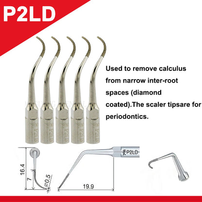Dentistry Supplies & Equipment Woodpecker Ultrasonic Tips Periodontics (P2LD set 1 piece offers with sizes and details)