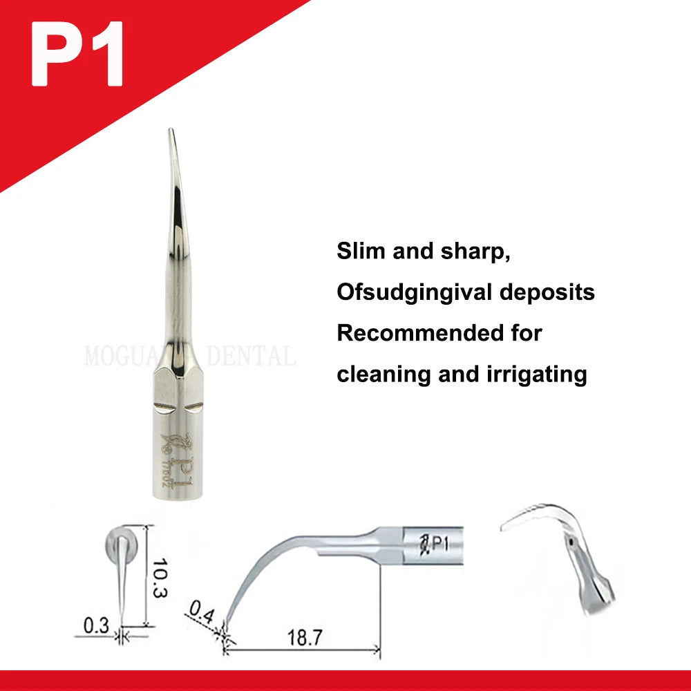 Dentistry Supplies & Equipment Woodpecker Ultrasonic Tips Periodontics (P1 set 1 piece offers with sizes and details)
