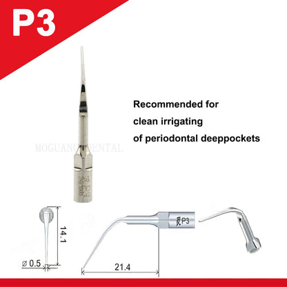 Dentistry Supplies & Equipment Woodpecker Ultrasonic Tips Periodontics (P3 set 1 piece offers with sizes and details)