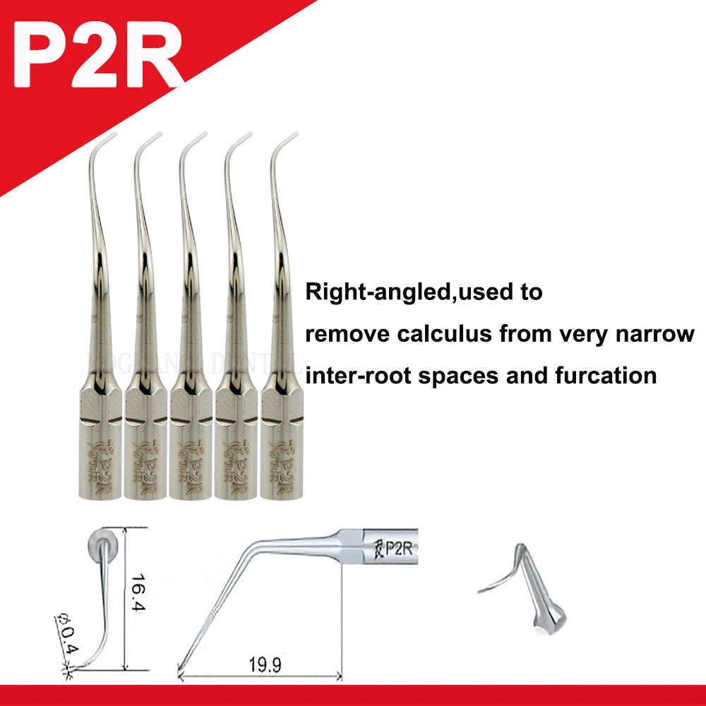 Dentistry Supplies & Equipment Woodpecker Ultrasonic Tips Periodontics (P2R set 5 piece offers with sizes and details)