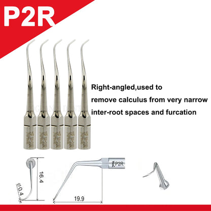 Dentistry Supplies & Equipment Woodpecker Ultrasonic Tips Periodontics (P2R set 5 piece offers with sizes and details)