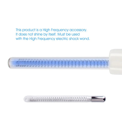 Jem Wellness Collection Facial Care Tool, Neon Argon Electrode Nozzle details of the Blue Straight Tube Picture