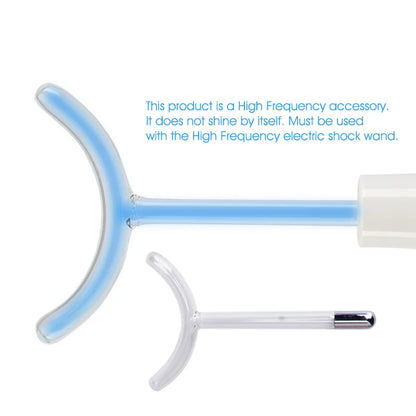 Jem Wellness Collection Facial Care Tool, Neon Argon Electrode Nozzle details of the Blue Y shape Tube Picture