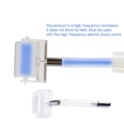 Jem Wellness Collection Facial Care Tool, Neon Argon Electrode Nozzle details of the Blue Roller Tube Picture
