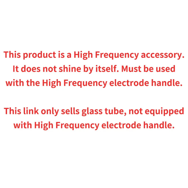 Jem Wellness Collection Facial Care Tool, Neon Argon Electrode Nozzle Notifications of the products ONLY NOZZLES 