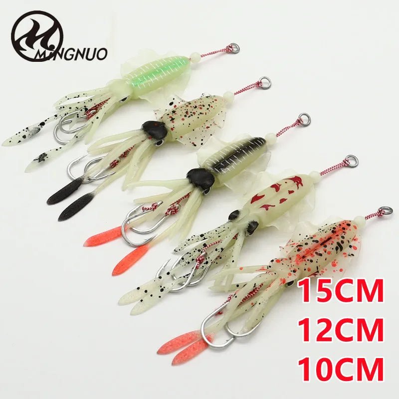 Fishing Supplies & Equipment, Colourful Squid Skirt Fishing Lures for Fishermen (Bait)