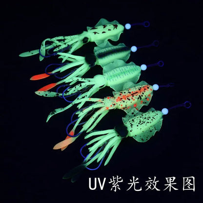 Fishing Supplies & Equipment, Colourful Squid Skirt Fishing Lures for Fishermen (Bait)