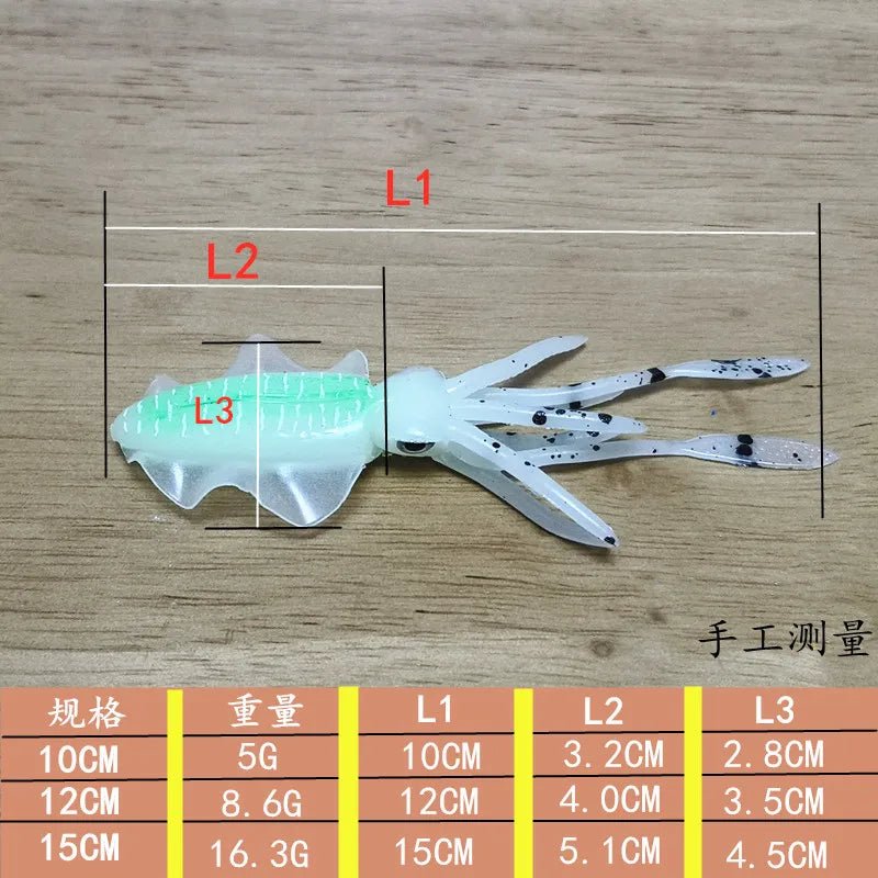 Fishing Supplies & Equipment, Colourful Squid Skirt Fishing Lures for Fishermen (Bait)