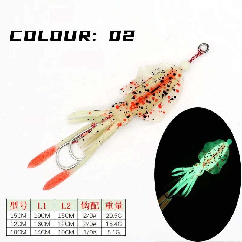 Fishing Supplies & Equipment, Colourful Squid Skirt Fishing Lures for Fishermen (Bait)
