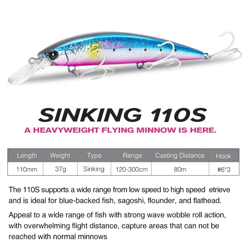 Fishing Supplies & Equipment, Fishing Heavyweight Sea Lure (110 mm/37 g)