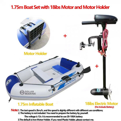 Fishing Supplies & Equipment, Fishing Inflatable Boat + Electric Motor (5 max)