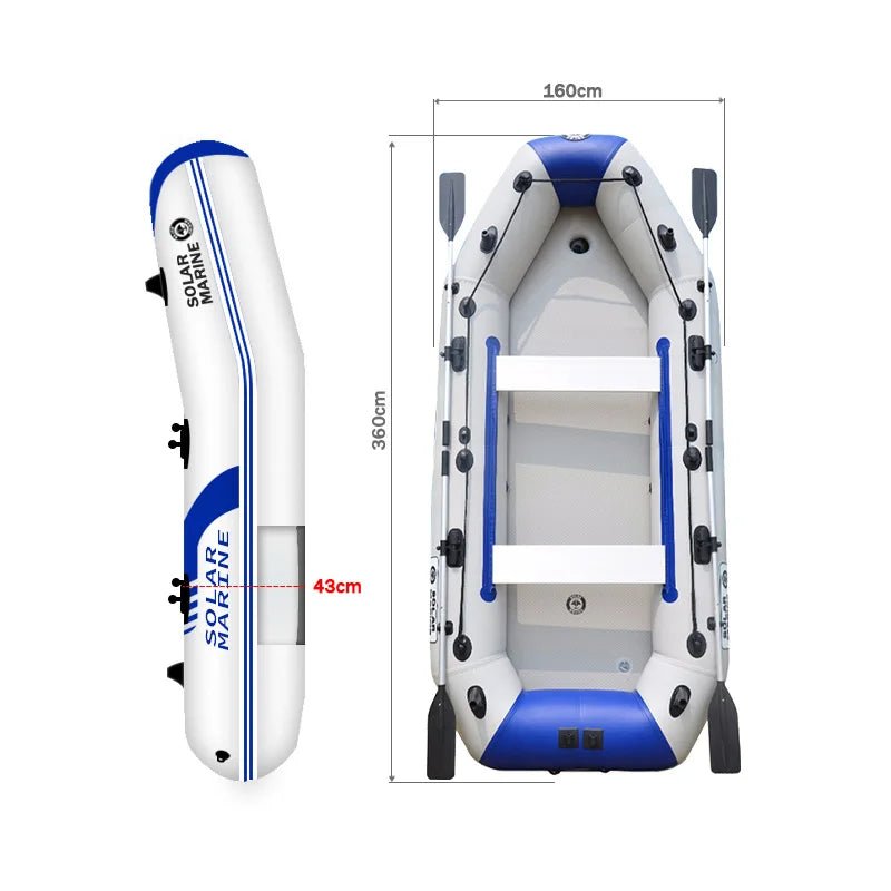Fishing Supplies & Equipment, Fishing Inflatable Boat + Electric Motor (5 max)