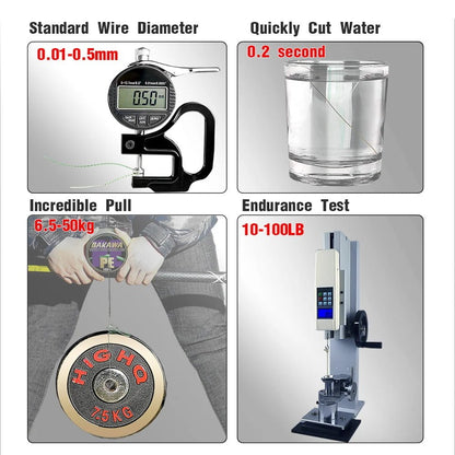 Fishing Supplies & Equipment, Fishing Line 4 Strands (100/300/500/1000 m), from Japan