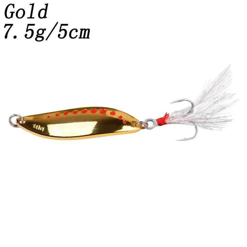 Fishing Supplies Equipment Fishing Metal Spinners Spoon Lures (2.5 to 30 g)