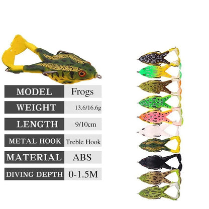 Fishing Supplies & Equipment, Frog Lure Double Propeller Legs