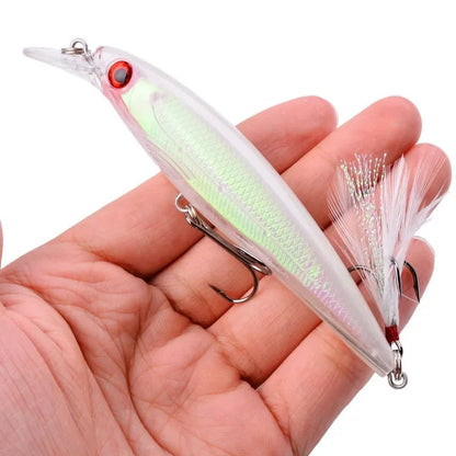 Fishing Supplies & Equipment, Laser Minnow Fishing Lure Japanese (9 cm/ 11 cm)