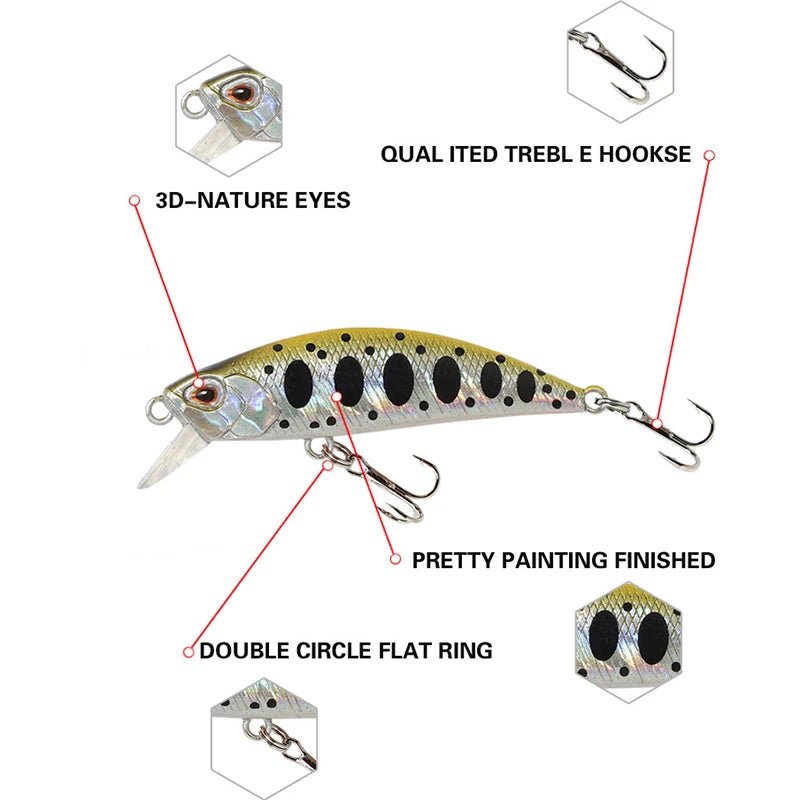 Fishing supplies & Equipment, Minnow Fishing Lures for Big Catches