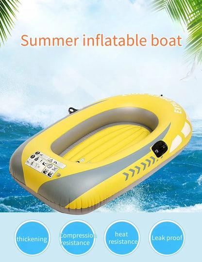 Fishing Supplies Equipment's PVC Inflatable Kayak Boat Yellow Colour