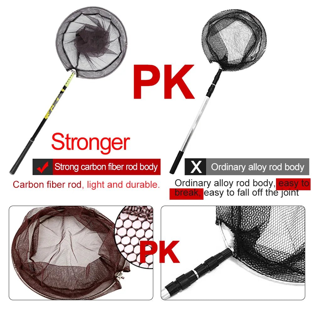 Fishing Supplies & Equipment Retractable Fishing Net, Carbon fibre