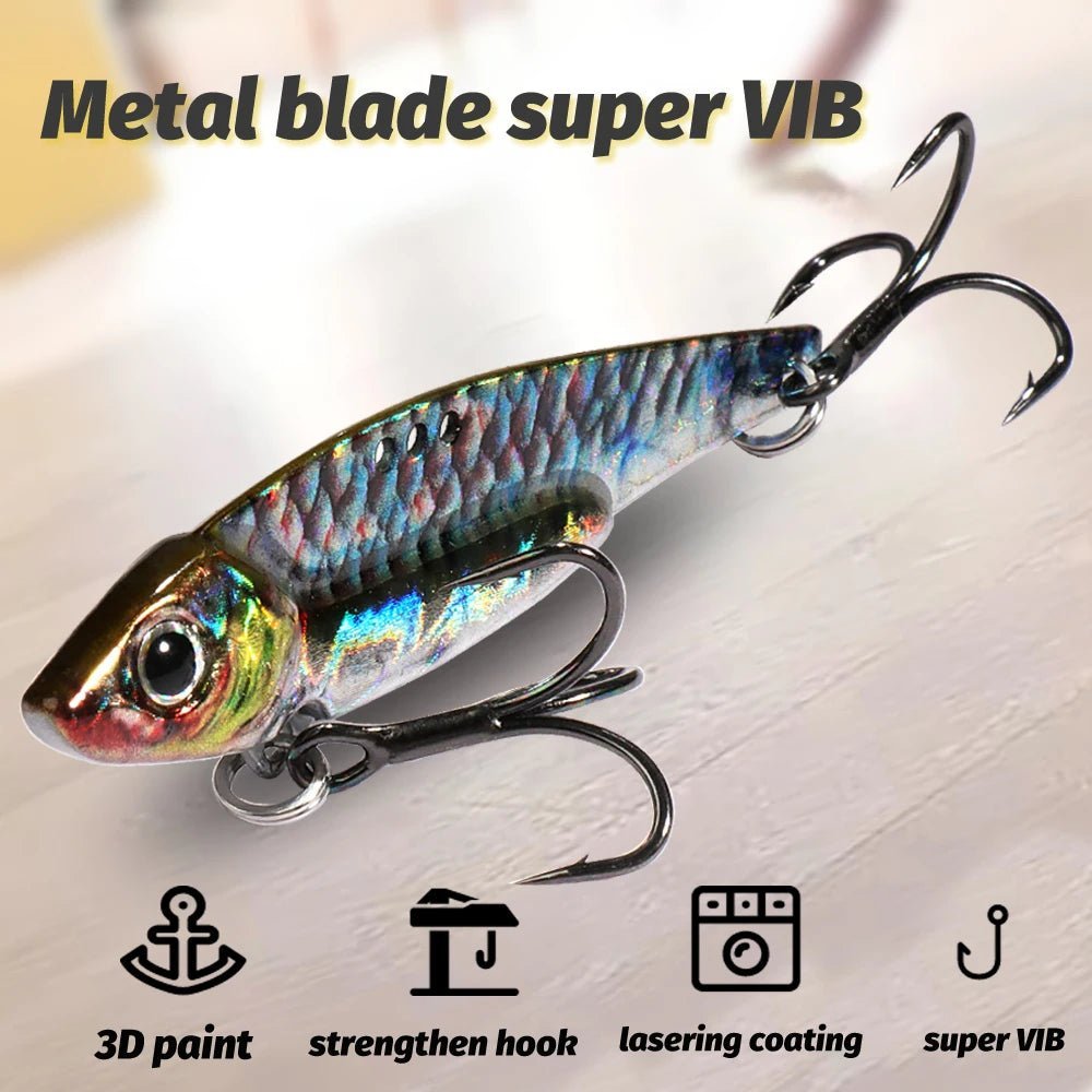 Fishing Supplies & Equipment, Shiny Spinning Metal Jig Lure for Catching Fish