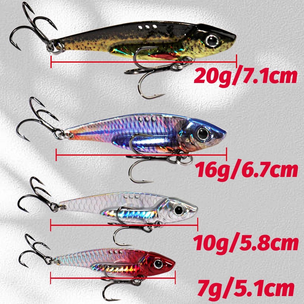 Fishing Supplies & Equipment, Shiny Spinning Metal Jig Lure for Catching Fish