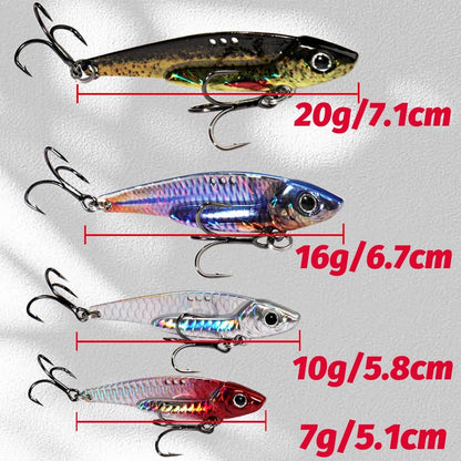 Fishing Supplies & Equipment, Shiny Spinning Metal Jig Lure for Catching Fish